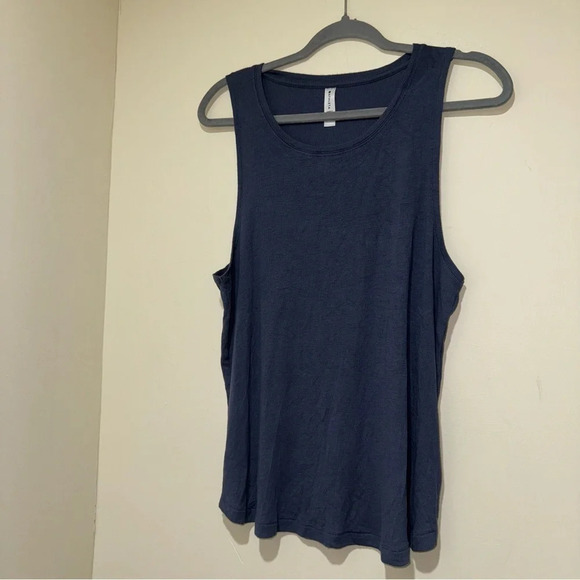 Women’s Athleta Brand Navy Blue Sporty Active Yoga Golf Gym Soft Tank Top Size M - Picture 2 of 13
